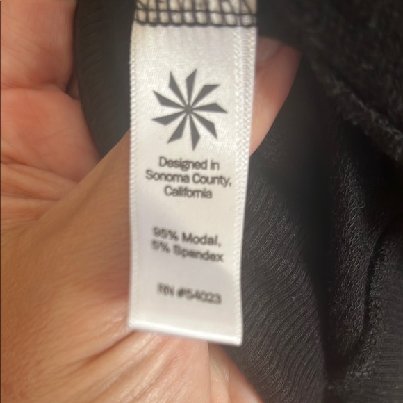 Athleta Black Long Sleeve Blouse - Picture 2 of 4